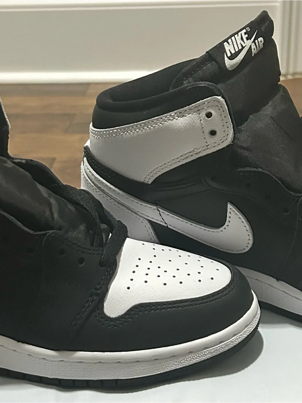 Nike Kids Black and White High-Top Sneakers - Picture 5 of 16